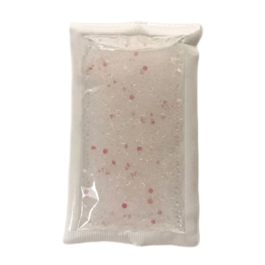 95% White Mixed with 5% Color-Changing Silica Gel Desiccants in 4-Side Seal Bag (customized size)