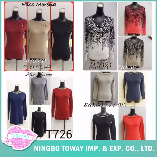 高品質の婦人服最高のファインフラワービーズニットウェアデザイン