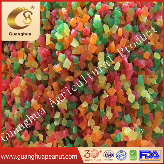 プリザーブドドライパパイヤダイス 4色ミックス